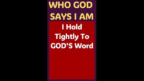 I HOLD TIGHTLY TO GOD'S WORD #wordofgod #Jesus #speak #God #strong #care #spirituality #power #seed