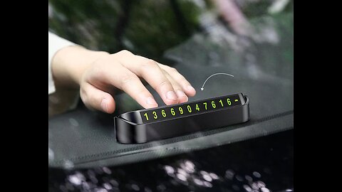 Universal Temporary Parking Card - Leave Your Phone Number When Necessary