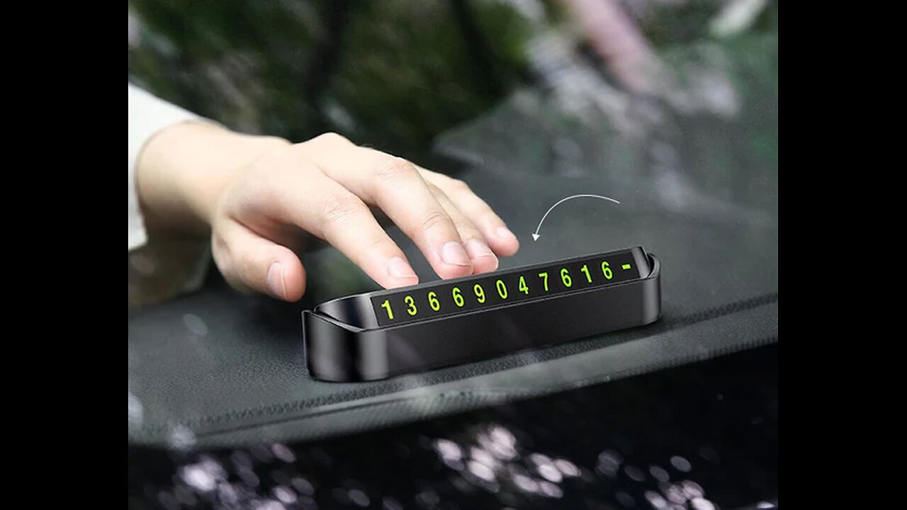 Universal Temporary Parking Card - Leave Your Phone Number When Necessary