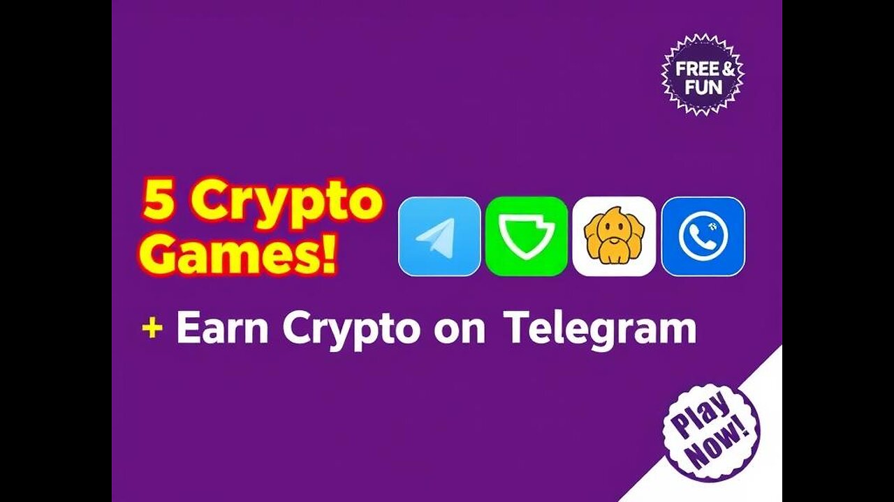 5 Telegram Games That PAY You Crypto! 🚀 #CryptoGames #Earn
