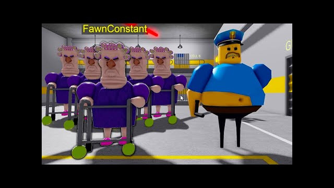 Escaping from a BARRY'S PRISON RUN! And BECAME a LOT OF GRUMPY GRANS