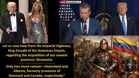 FROM TEDDOLBI TOO IMPORTANT TO NOT TO REPOST : His Imperial Highness, King Donald of the American Empire, on our newest province