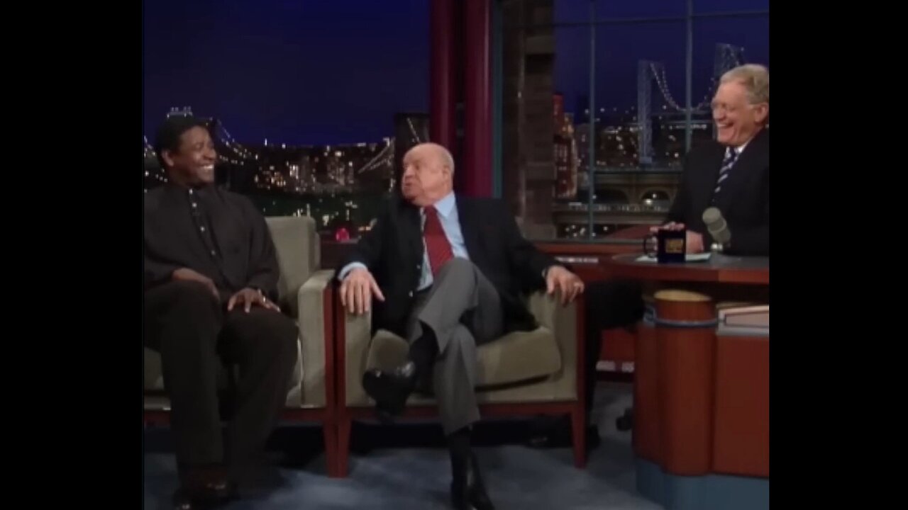 Don Rickles cracks up Denzel Washington & David Letterman