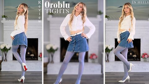 Reviewing Oroblu 50 Denier Tights | First Time Try On & Review