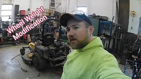 Mower Wheel Weight Mod!!