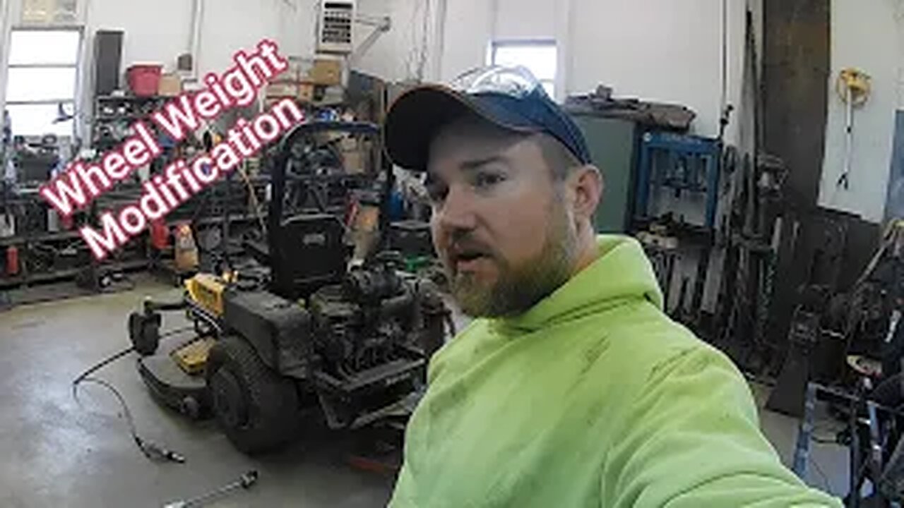 Mower Wheel Weight Mod!!