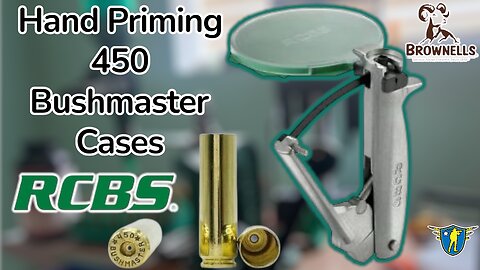 Hand Priming 450 Bushmaster Brass With RCBS Hand Primer