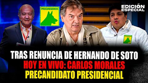 #EnVivo Carlos Morales Andrade, precandidato presidencial de Progresemos habla de sus propuestas
