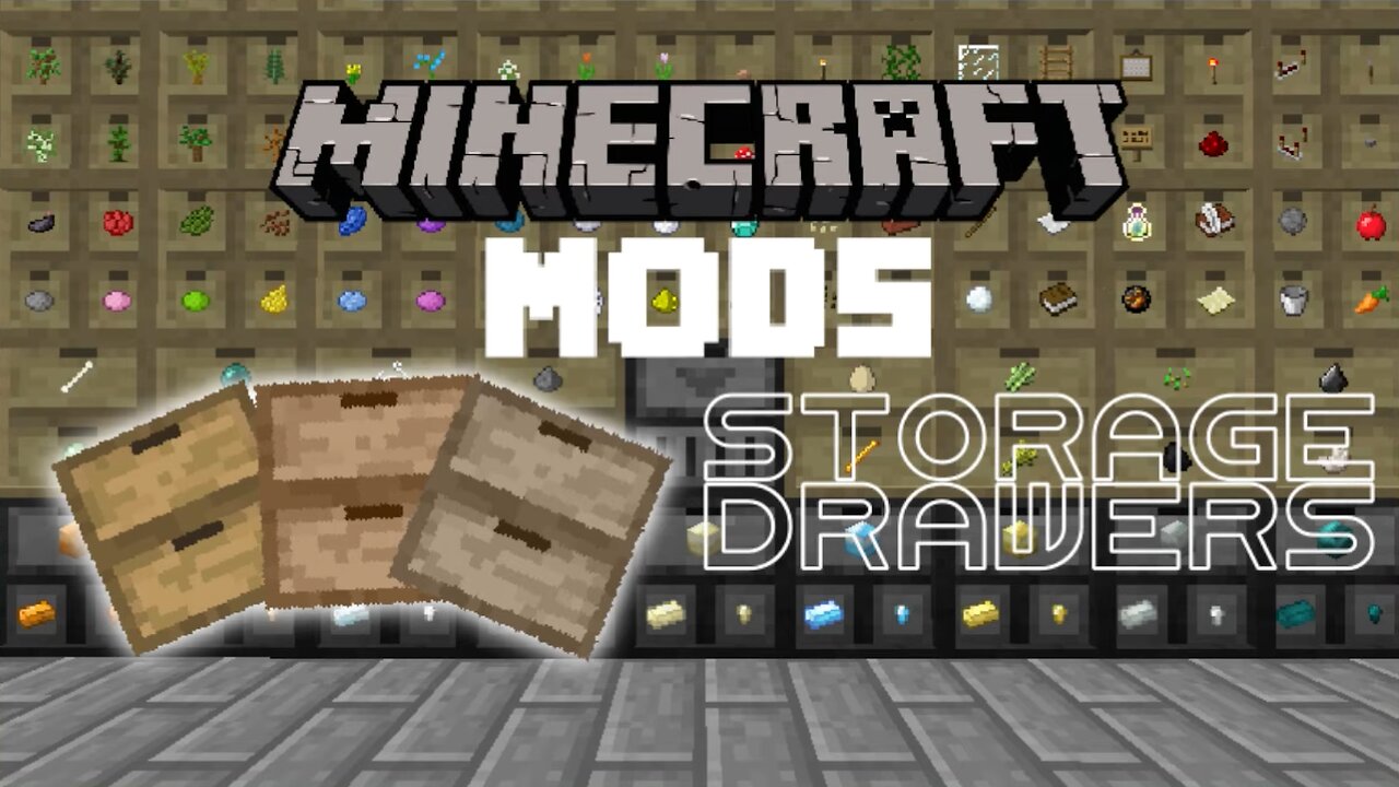 Minecraft Mod #1 - Storage Drawers | SIMPLE CHESTS (1.7.10)