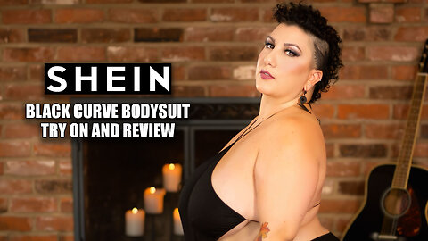 Shein Black Curve Bodysuit Try On and Review 