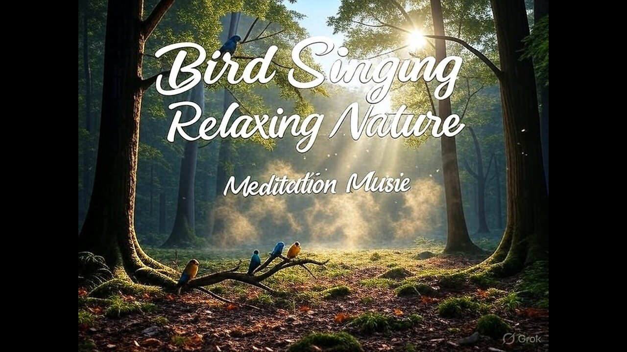 Bird Singing Relaxing Nature | Spectacular Morning Chirping Forest | Meditation Music
