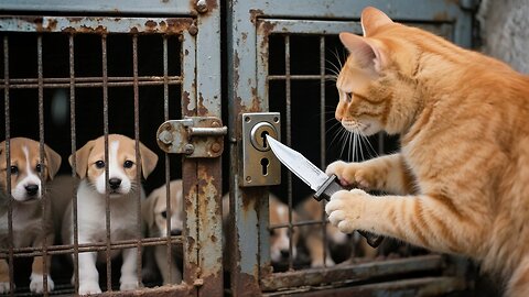Mom Cat Chases Trafficked Puppies Truck Saves & Gives Cozy Home! Heartwarming Tales Collection！