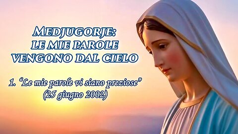 (16 SETTEMBRE 2025) – PADRE LIVIO FANZAGA: “MEDJUGORJE: LE MIE PAROLE VENGONO DAL CIELO” =1. ⭐Le mie parole vi siano preziose=/|😇💖🙏|\