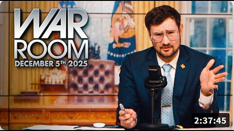 Friday War Room: The Curious Case Of DNC/RNC Pipe-Bomb Suspect, CDC Ends Hepatitis B Shot Recommendation for Babies & Dems Cling to Hegseth Boat Strike Narrative