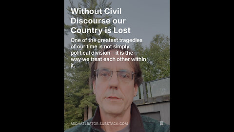 Without Civil Discourse our Country is Lost