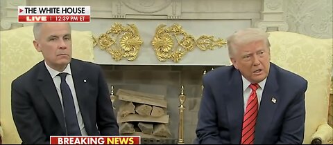 TRUMP❤️🇺🇸🥇🪽🕺HOLDS BILATERAL MEETING🤍🇺🇸🏅🪽🇨🇦WITH CANADA PRIME MINISTER💙🇺🇸🏅🪽🏛️⭐️