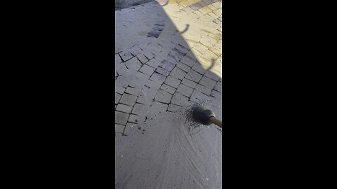 We sweep away the sand