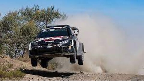 Rally Car Goes Wild On Dirt Road!