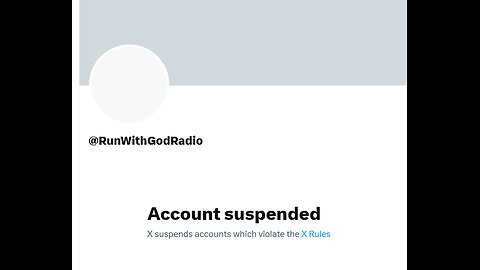 Run to God tv radio blocked on x for 100% b.s