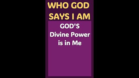 GOD'S DIVINE POWER IS IN ME #wordofgod #power #Jesus #wisdom #God #Holyspirit #corruption #faith