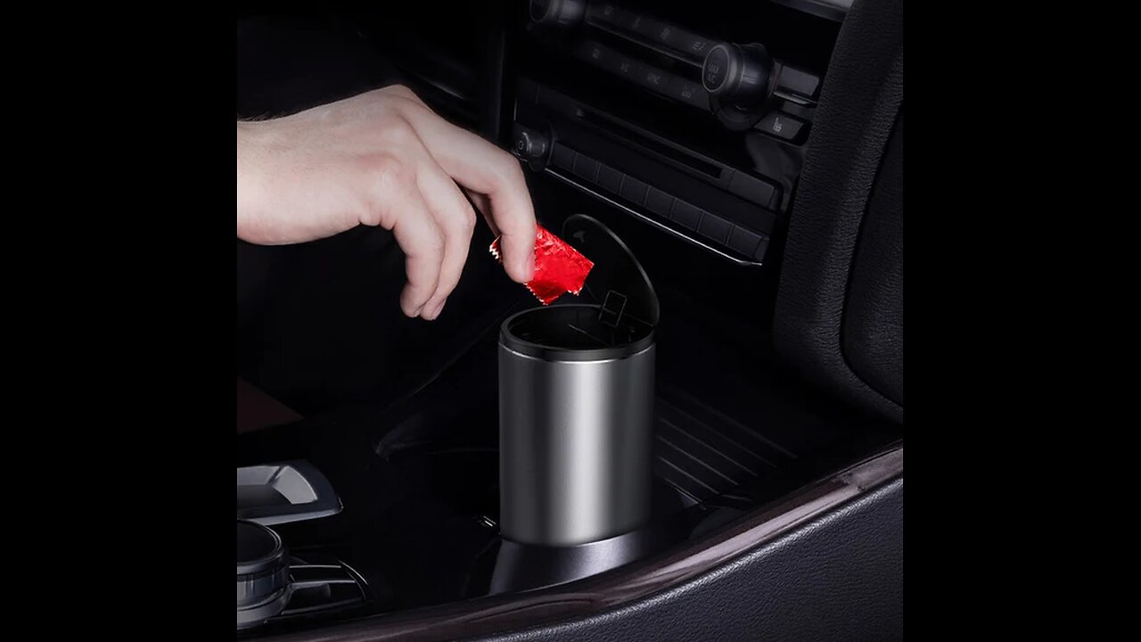 Car Mini Trash Can With Trash Bags For Car, Office & Home