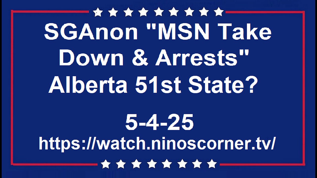 SGAnon "MSN Take Down & Arrests" 5-4-25