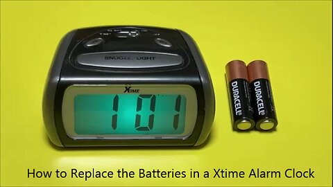 How to Replace the Batteries in a Xtime Alarm Clock