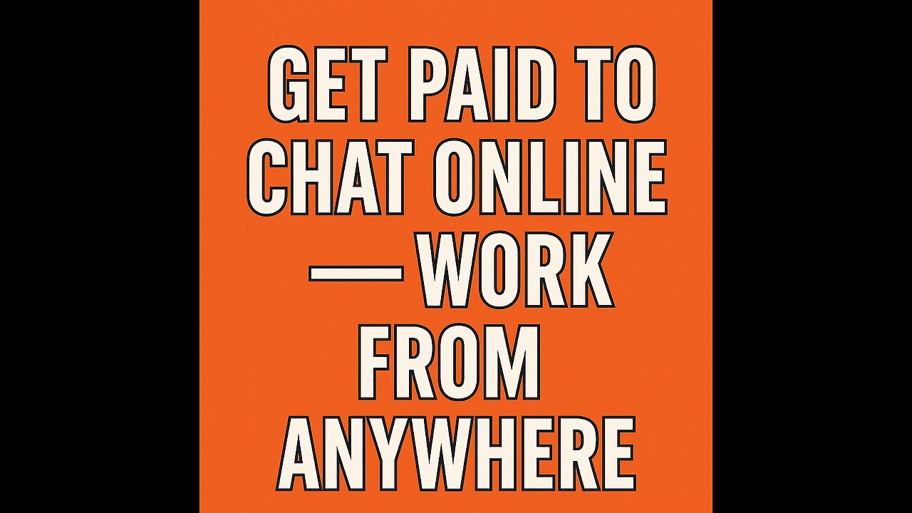Get Paid to Chat Online 💬 | Work From Anywhere 🌍