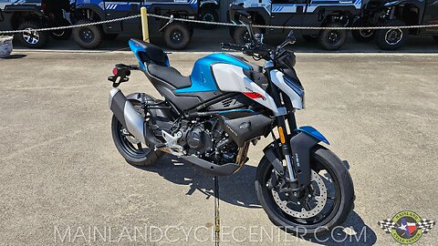 2024 CFMOTO 450 NK WALK-AROUND IN TEAL