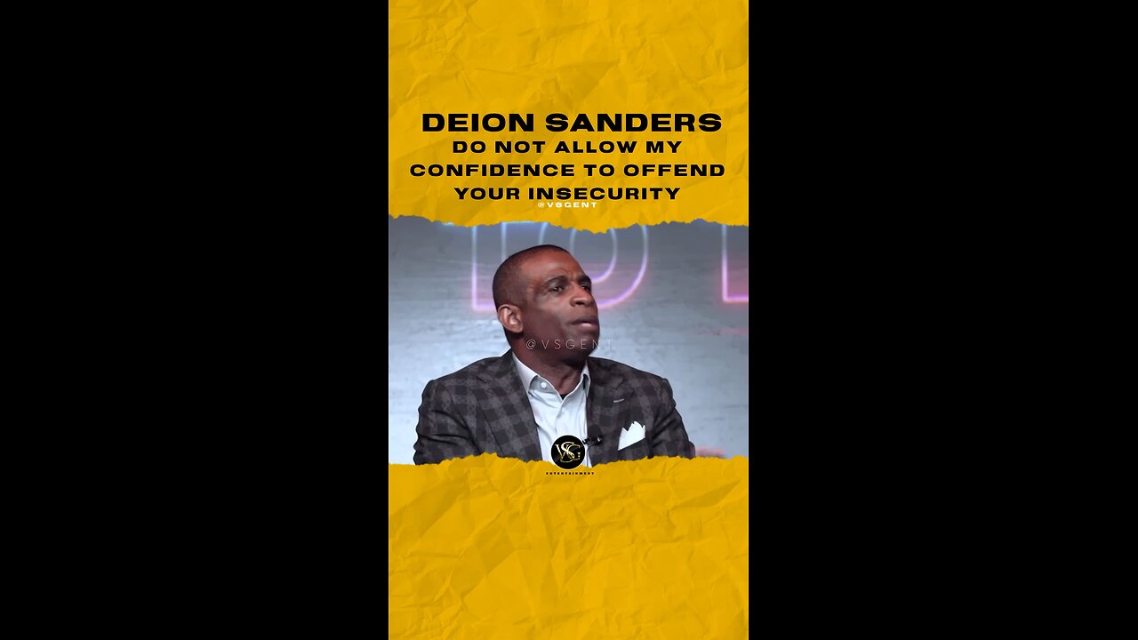 @deionsanders Do not allow my confidence to offend your insecurity