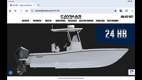 Caymas© 24 HB Spotlight Saltwater Fishing Boats