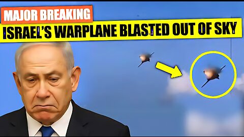 UNBELIEVABLE FOOTAGE: Israeli Warplane BURNS in Mid-Air After Direct Iranian Strike!