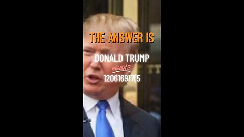 His name is.. Donald Trump!
