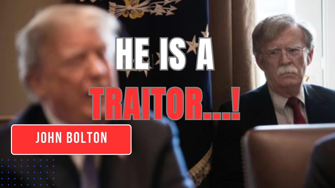 Should John Bolton be executed like a TRAITOR...?