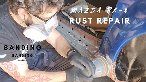 Restoring a rusty Mazda RX-8 - Fiber Glass and Sanding