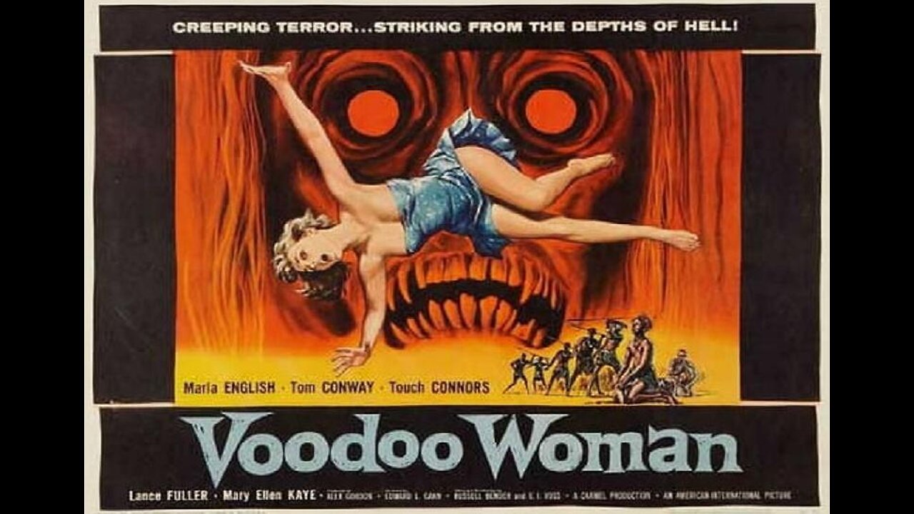 VOODOO WOMAN 1957 Madman Uses Voodoo to Create an Indestructible Being FULL MOVIE HD & W/S
