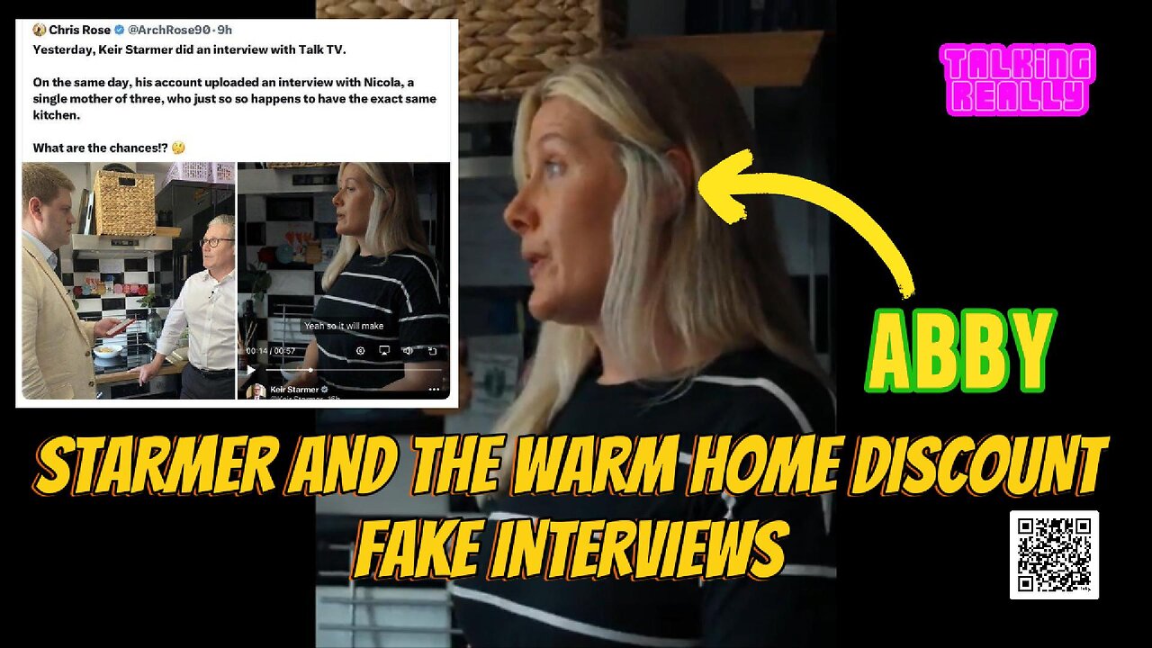 Starmer and Warm Home Discount fakery using paid actors