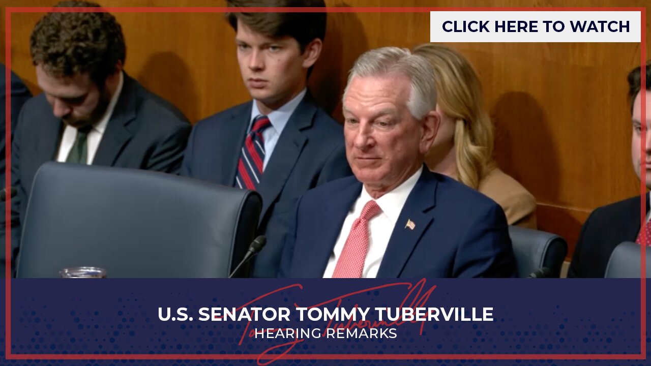 Senator Tuberville Speaks at HELP Hearing on Higher Education