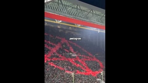 (March 29th) Satanic rituals overtook a German soccer match as fans chanted in unison, creating a massive pentagram to summon Lucifer.