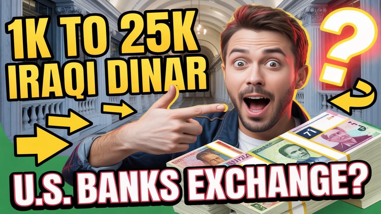 Can You Swap 1K to 25K Iraqi Dinar Notes at U.S. Banks Full Exchange Details Inside! 💥 Iraqi Dinar