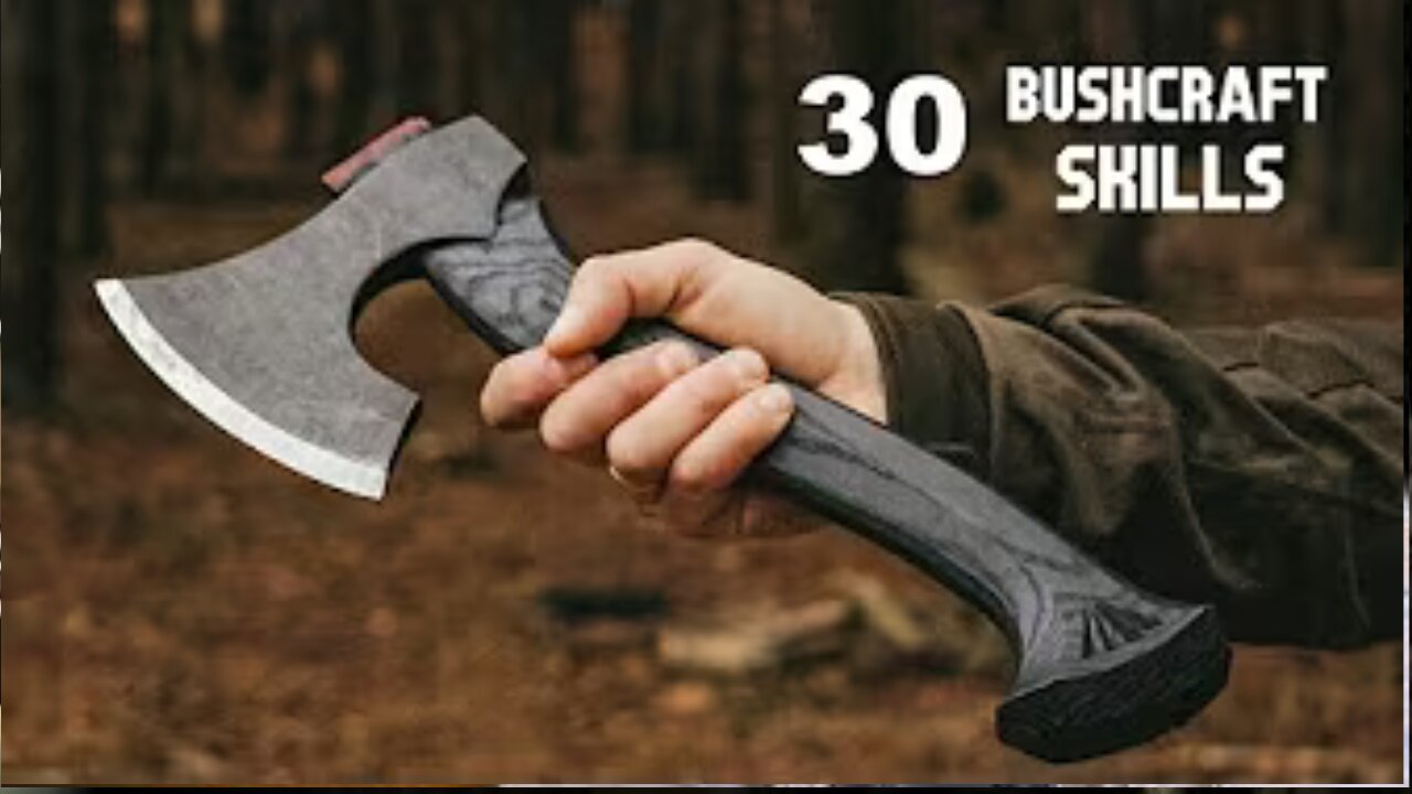 🪓🔥 30 Essential Bushcraft Skills with Axe, Knife & Saw | Outdoor Survival Guide 🌲💪