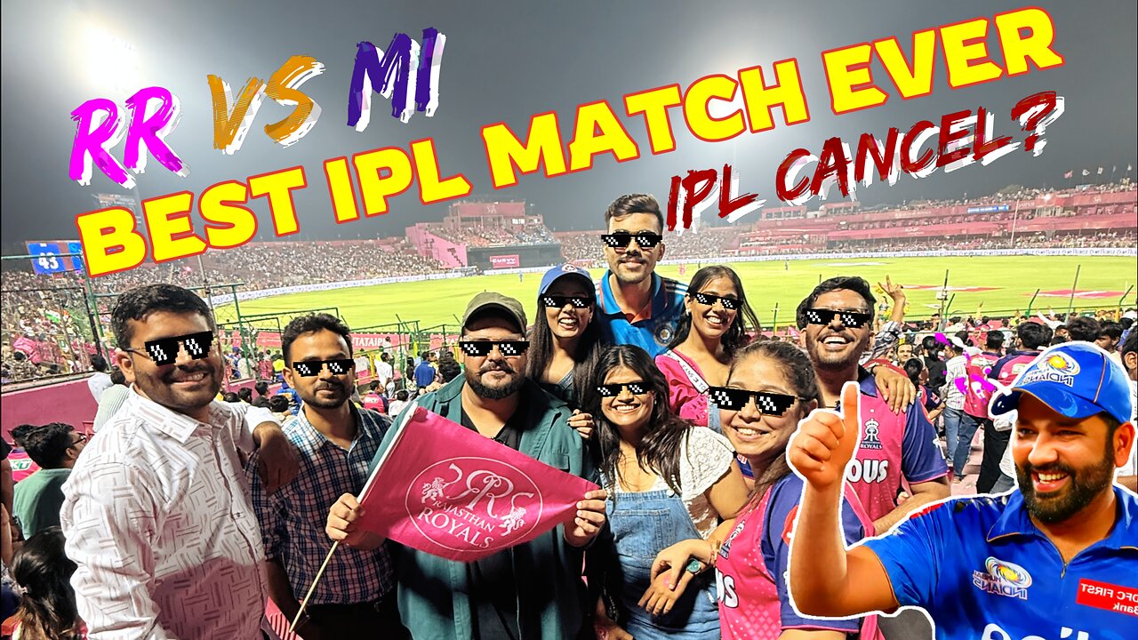 IPL VLOG 2025 || RR vs MI Match VLOG || The ROHIT SHARMA Show 💪 || SMS STADIUM JAIPUR🏏 || GWMK