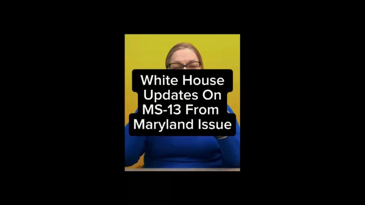 WH Updated On Maryland Illegal Alien Issue 😳