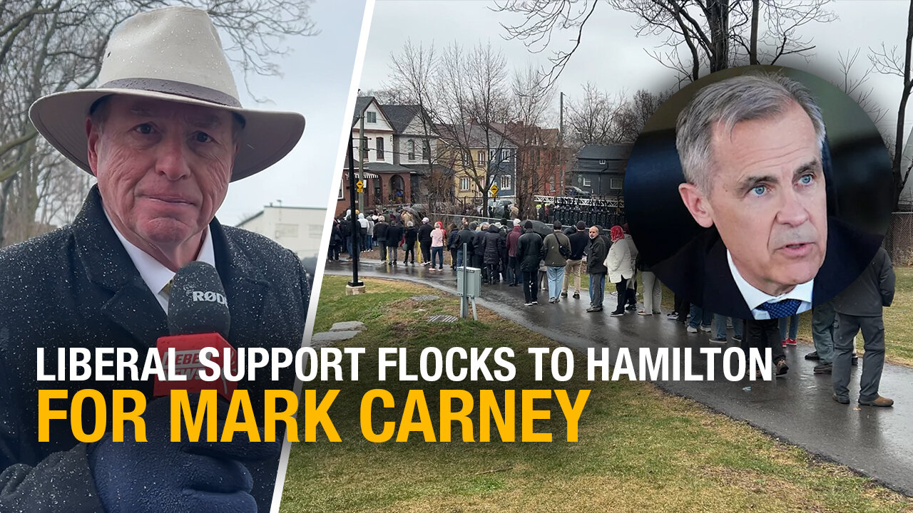 Carney supporters don't mind his apparent China ties at Hamilton rally