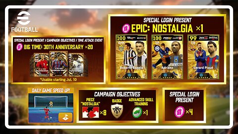 Everything About The New eFootball Nostalgia Campaign & Retro Players | eFootball | Update