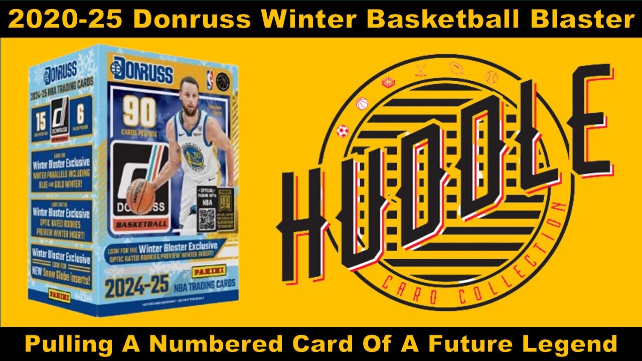 Pulling A Numbered Card Of A Future Legend From A 2020-25 Donruss Winter Basketball Blaster
