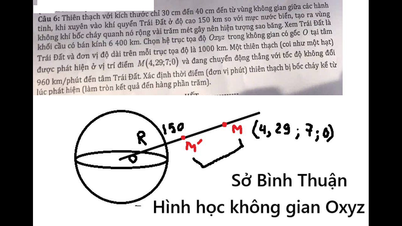 Sở Bình Thuận: Thiên thạch với kích thước chỉ 30 cm đến 40 cm đến từ vùng không gian giữa các hành