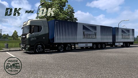 🇩🇰 Aalborg to Copenhagen | Fragile Double Trailer Delivery | Ultra-Wide Wheel Cam POV | ETS2