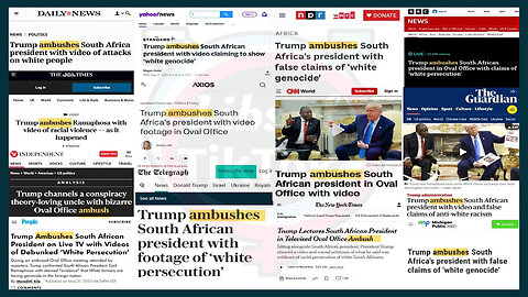 💩 The Pathetic Fake News Media Had a New Word They Puked Out in Unison After Trump Kicked the South African Presidents Butt! 🤢