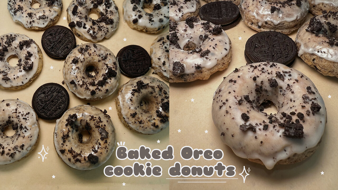 Dangerously easy vegan Oreo donut recipe (no-fry)